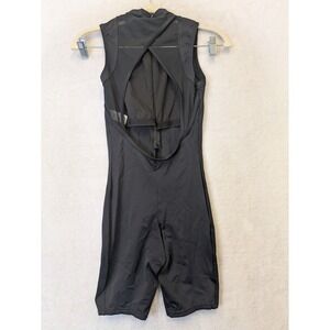 Balera Black Mock Neck Open Back Unitard Dancewear XS